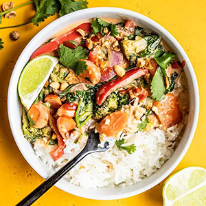 Spicy Coconut Vegetable Stir Fry | Paperny Family JCC