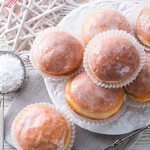 Lemon Coconut Sufganiyot | Paperny Family JCC