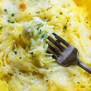 Spaghetti Squash Alfredo | Paperny Family JCC