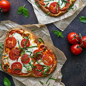 Margherita Naan Pizza | Paperny Family JCC