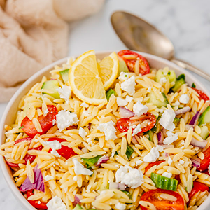 Lemon Orzo Salad with Feta | Paperny Family JCC