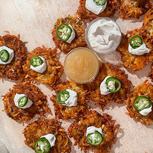 Jalapeño Cheddar Latkes | Paperny Family JCC