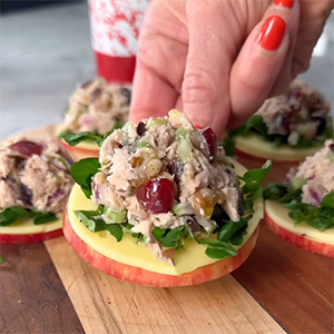 Tuna Salad, Provolone and Apple Sliders | Paperny Family JCC