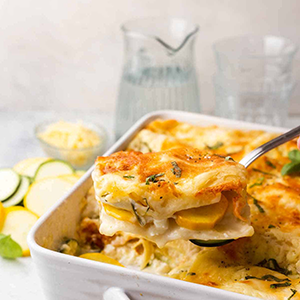 Vegetable Lasagna with Alfredo Sauce | Paperny Family JCC