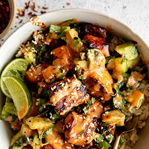 Honey Glazed Salmon Bowls | Paperny Family JCC